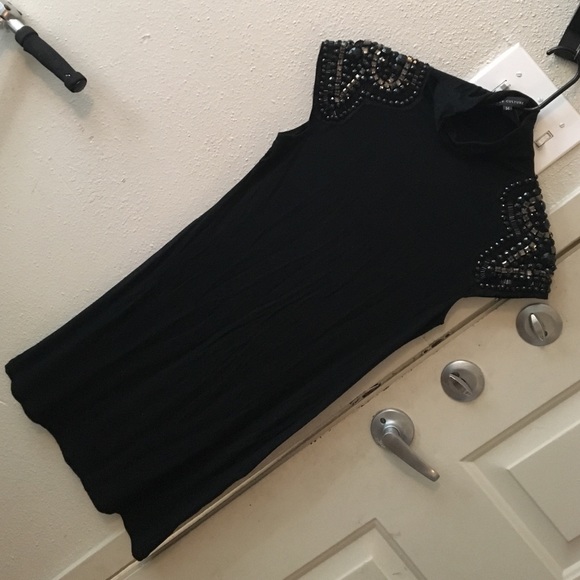 Little black dresses with stones