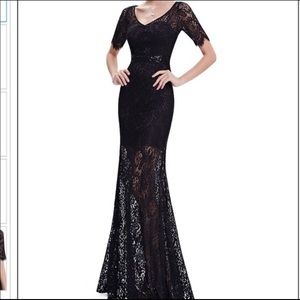 Beautiful black prom dress