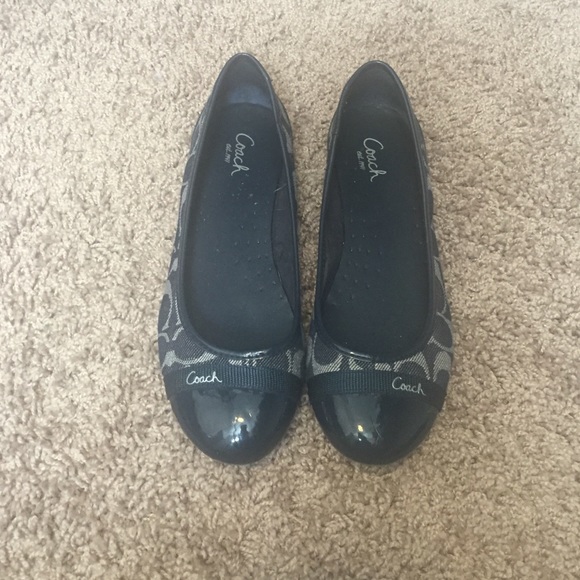 COACH BLUE BALLET FLATS!