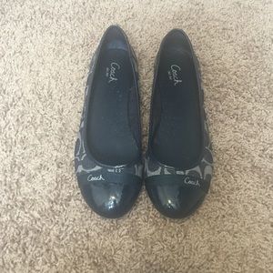 COACH BLUE BALLET FLATS!