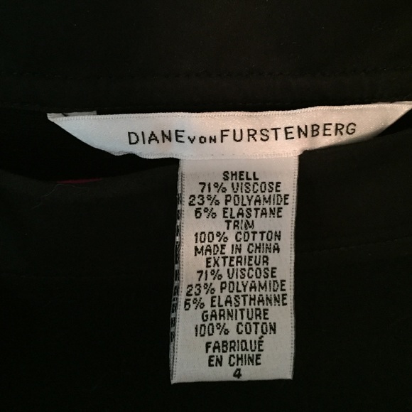 Chic Diane Von Furstenberg black dress. - Picture 3 of 3