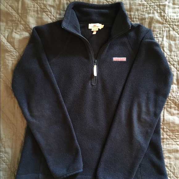 Vineyard Vines Navy Fleece Pullover
