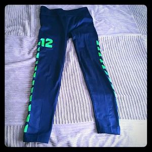 Seahawks fleece lined leggings