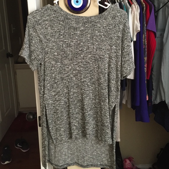 Grey high low top