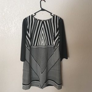 Worthington black and white dress