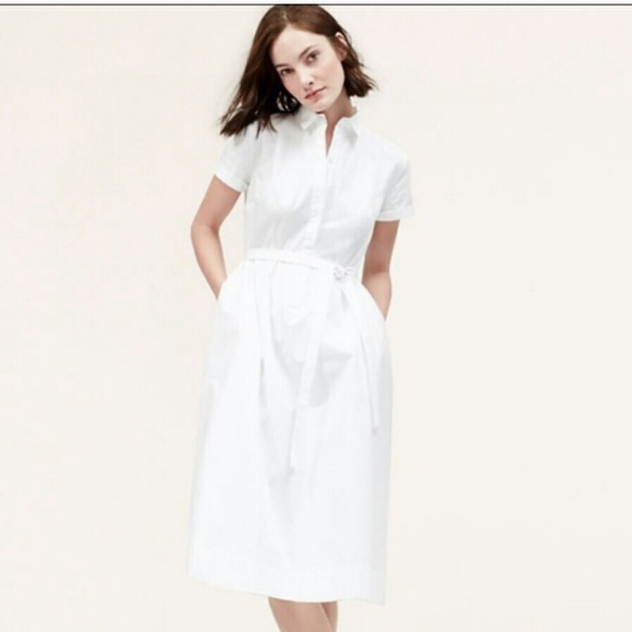 White loft shirt dress
