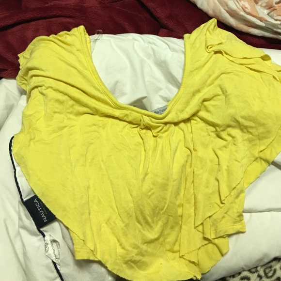 Charlotte Russe yellow crop top