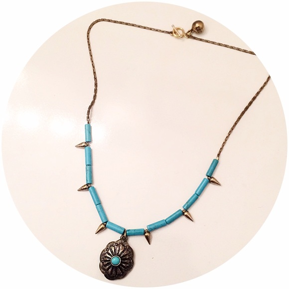 Lulu Frost Jewelry - Lulu Frost Necklace - Turquoise Silver and Gold