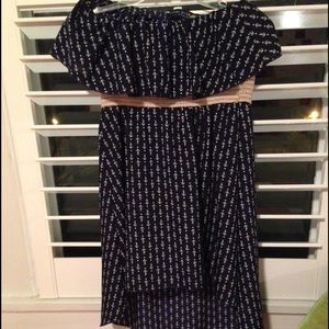 Strapless anchor dress