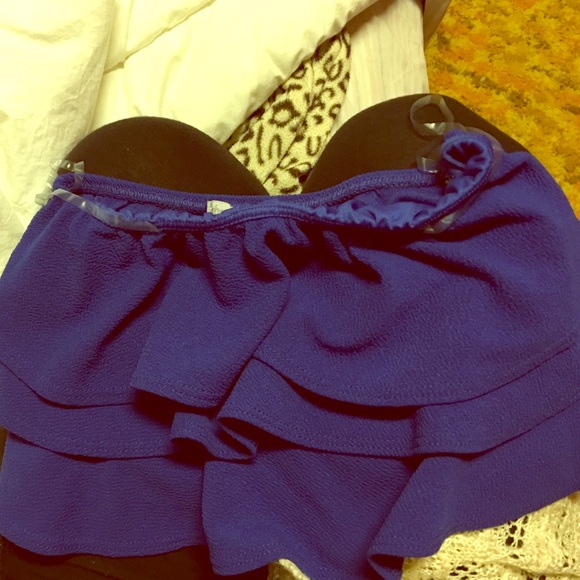 Blue Charlotte Russe bandeau - Picture 1 of 3