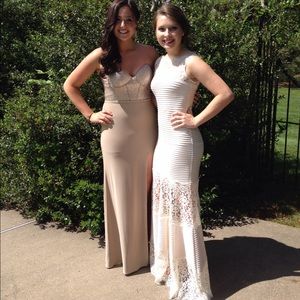 La Femme prom dress, only worn once, thigh slit.