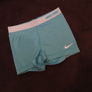 Nike Dri Fit Blue Spandex / Running Shorts