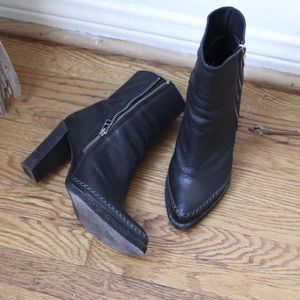 FREE PEOPLE Leather Ankle Boots