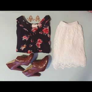 Cute Urban Outfitters floral top(Pins and Needles)