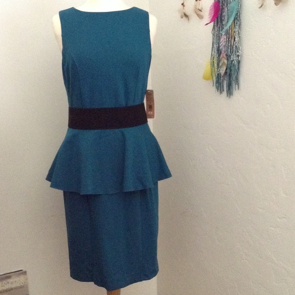 nue by shani Dresses & Skirts - Spanx Type Peplum Nue  Dress with Removable Skirt