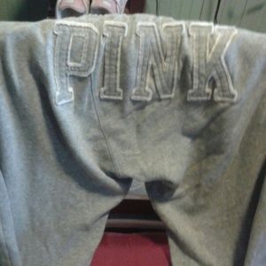 PINK VS Grey Boyfriend Sweats  *Final Price*