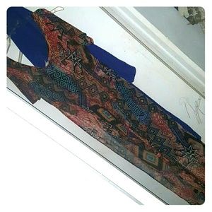 Side slit shirt dress