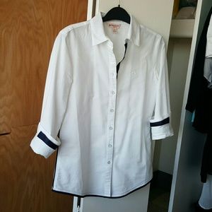Brooks Brothers white Oxford button down