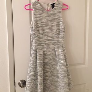 Dress H&M grey office sparkly cute
