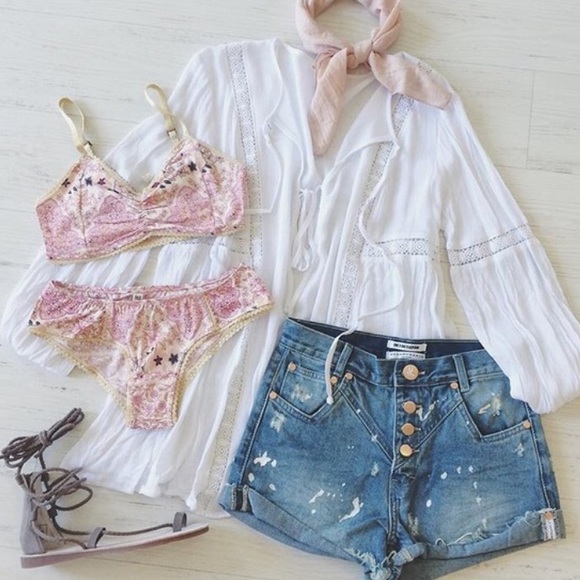 🚫SOLD🚫Double Tie Blouse Tunic Long Sleeve Boho - Picture 4 of 4