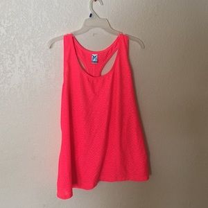 neon pink active tank top