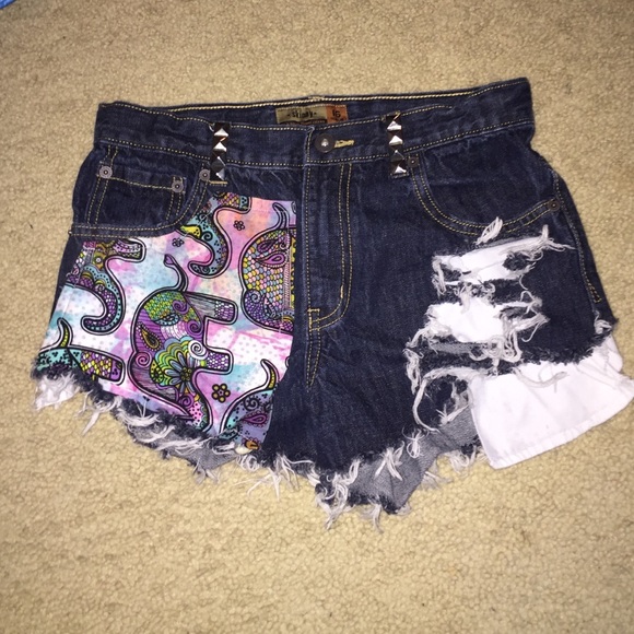 Customized jean shorts!