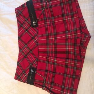 Plaid skort