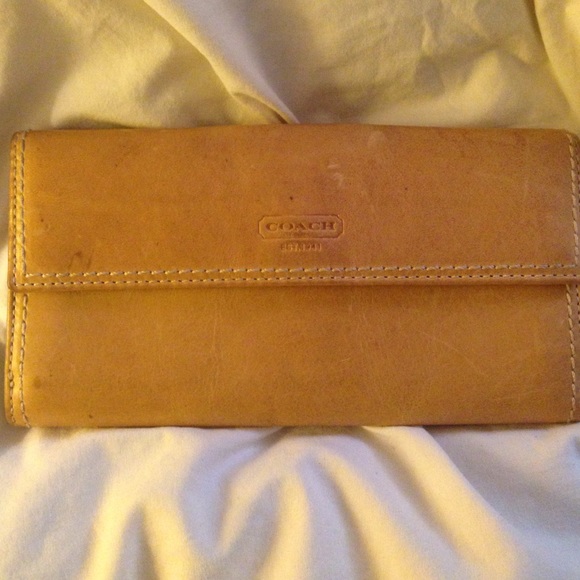 Leather Coach wallet
