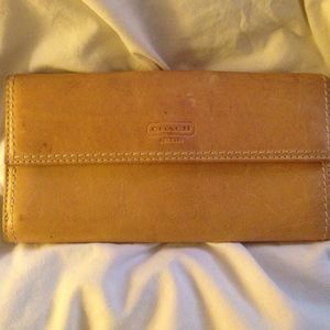 Leather Coach wallet