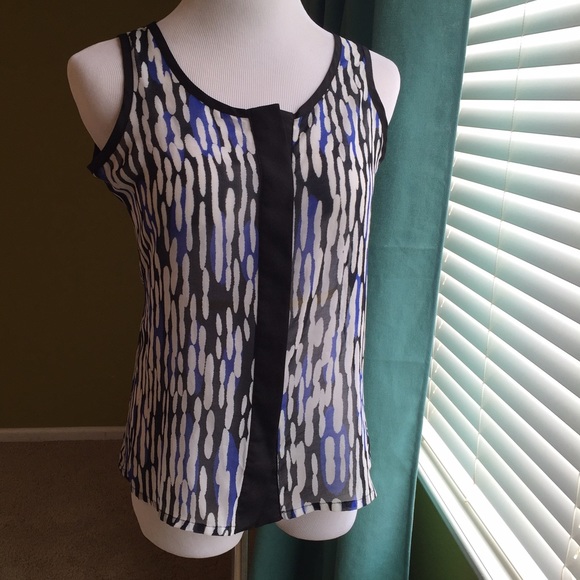 Banana Republic sheer sleeveless blouse