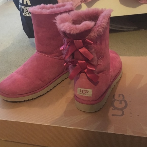 Pink Bailey Bow Uggs