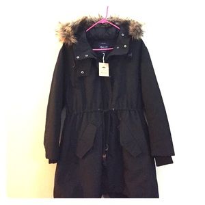 NWT! Madewell Field Parka w/Fur Lining