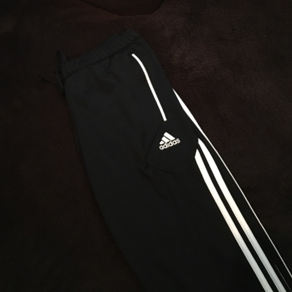 Classic 3 stripe adidas track pants