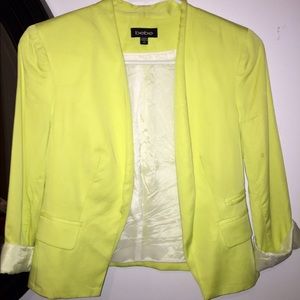 Lime yellow blazer