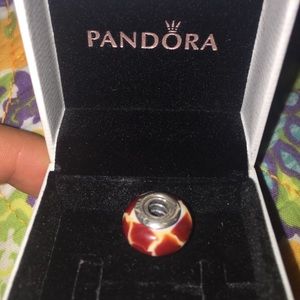 Pandora giraffe print murano charm