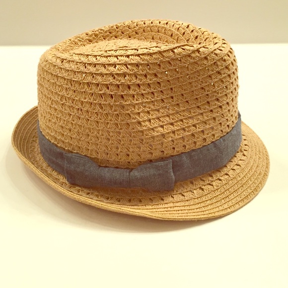 Accessories - Straw and denim fedora