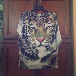 Tiger print blouse