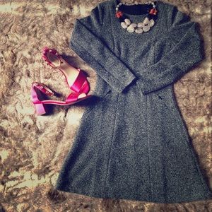 H&M herringbone grey dress 4