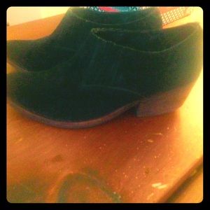 Jeffrey Campbell Suede Black Bootie/Mule