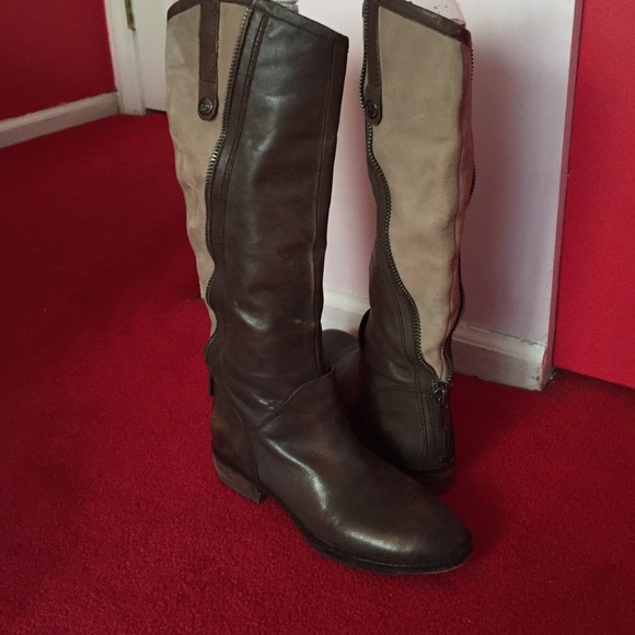 Sam Edelman two toned boots