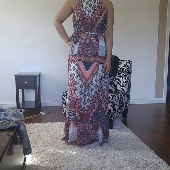 Peachy design Maxi Dress