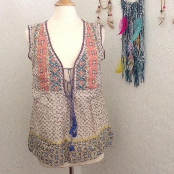 House of Harlow 1960 Tops - House of Harlow 1960 Boho Bohemian Top