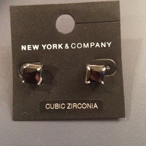 Black Cubic Zirconia Earrings