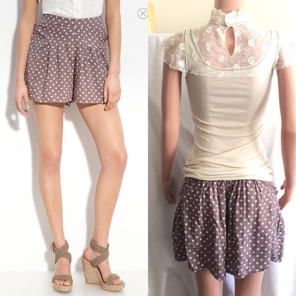 Free People Pants - Free People Sheila Polka Dot Shorts