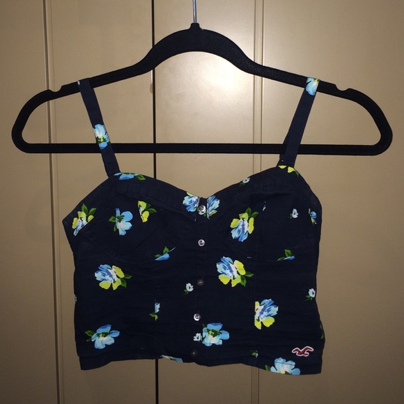 Hollister floral bralette/ crop top