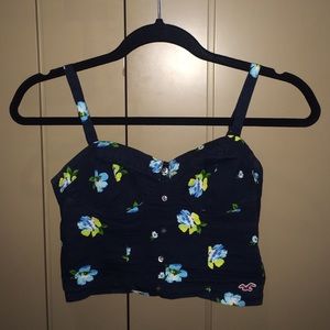Hollister floral bralette/ crop top