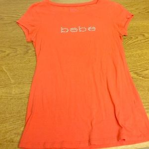 BeBe cap sleeve t-shirt coral color