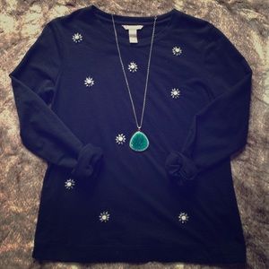 Banana Republic bejeweled sweatshirt S