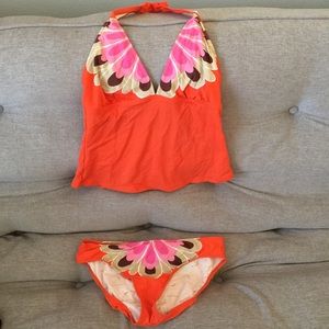 Orange Size 8 Tankini