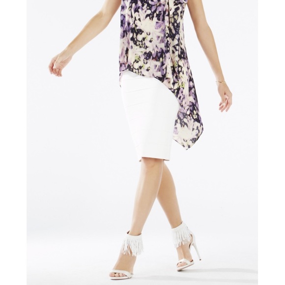 ✨SALE✨ BCBG bandage pencil skirt - white